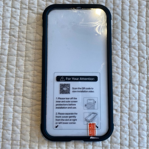 New Miracase Glass Case for iPhone 13 Pro Max 6.7 inch Clear/Black In Box - Picture 6 of 15